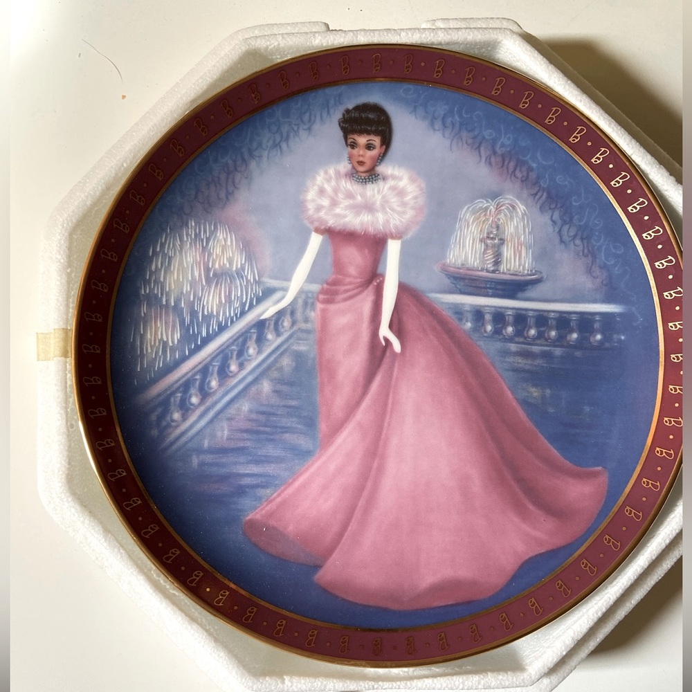 1960 Barbie Enchanted Evening Collectors Plate